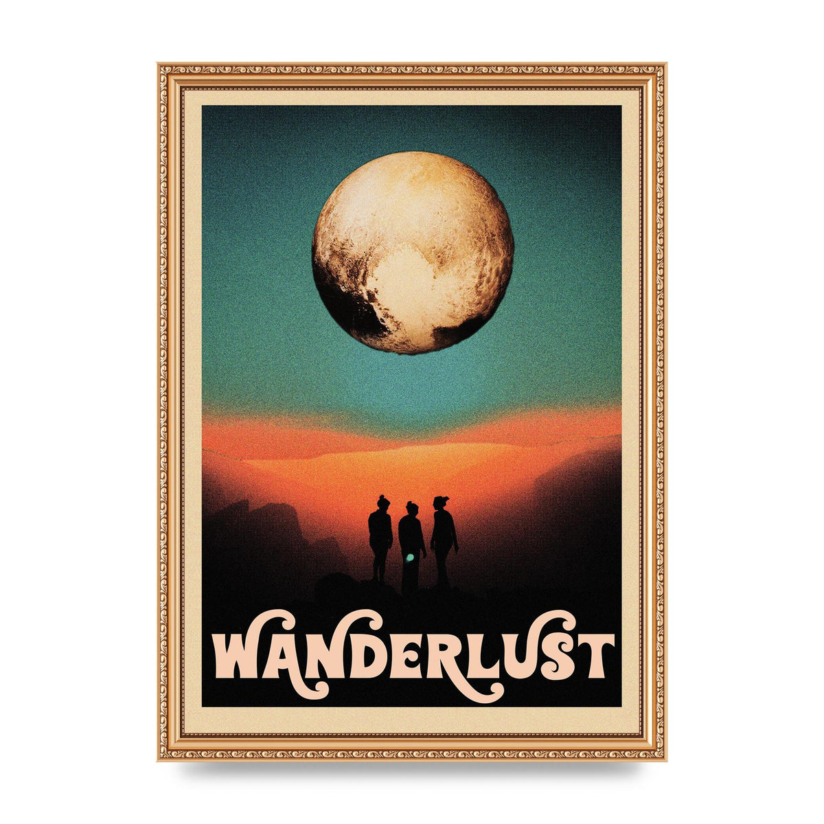 Wanderlust Wall Art - A3 framed