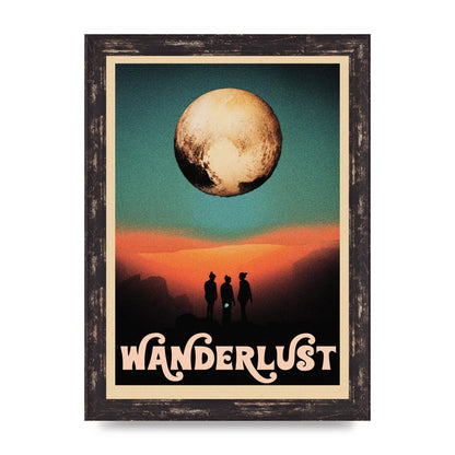 Wanderlust Wall Art - A4 framed