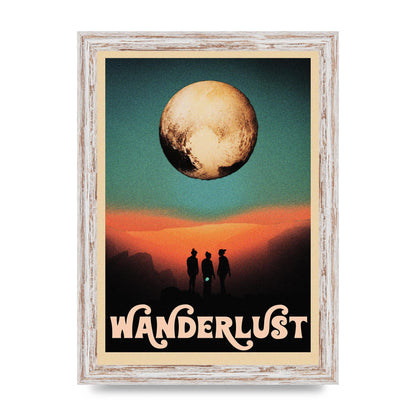 Wanderlust Wall Art - A4 framed