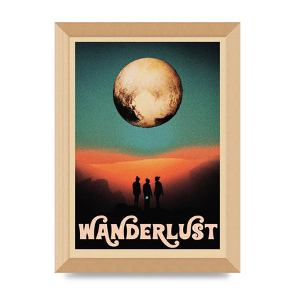 Wanderlust Wall Art - A4 framed