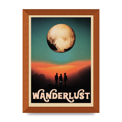 Wanderlust Wall Art - A4 framed