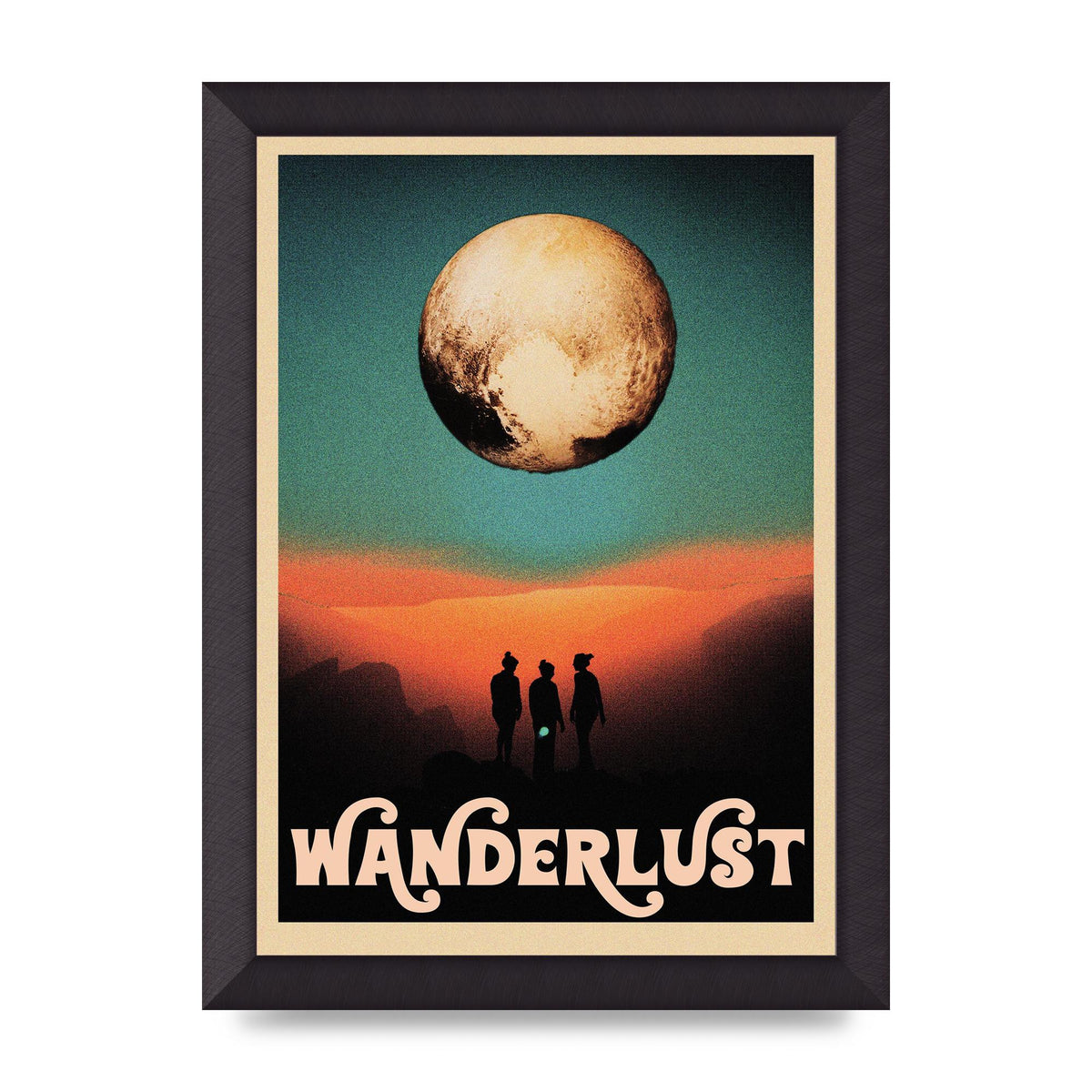 Wanderlust Wall Art - A4 framed