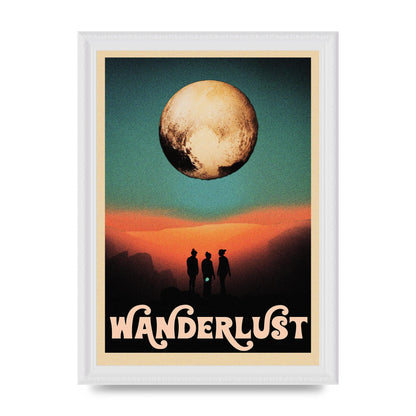 Wanderlust Wall Art - A4 framed