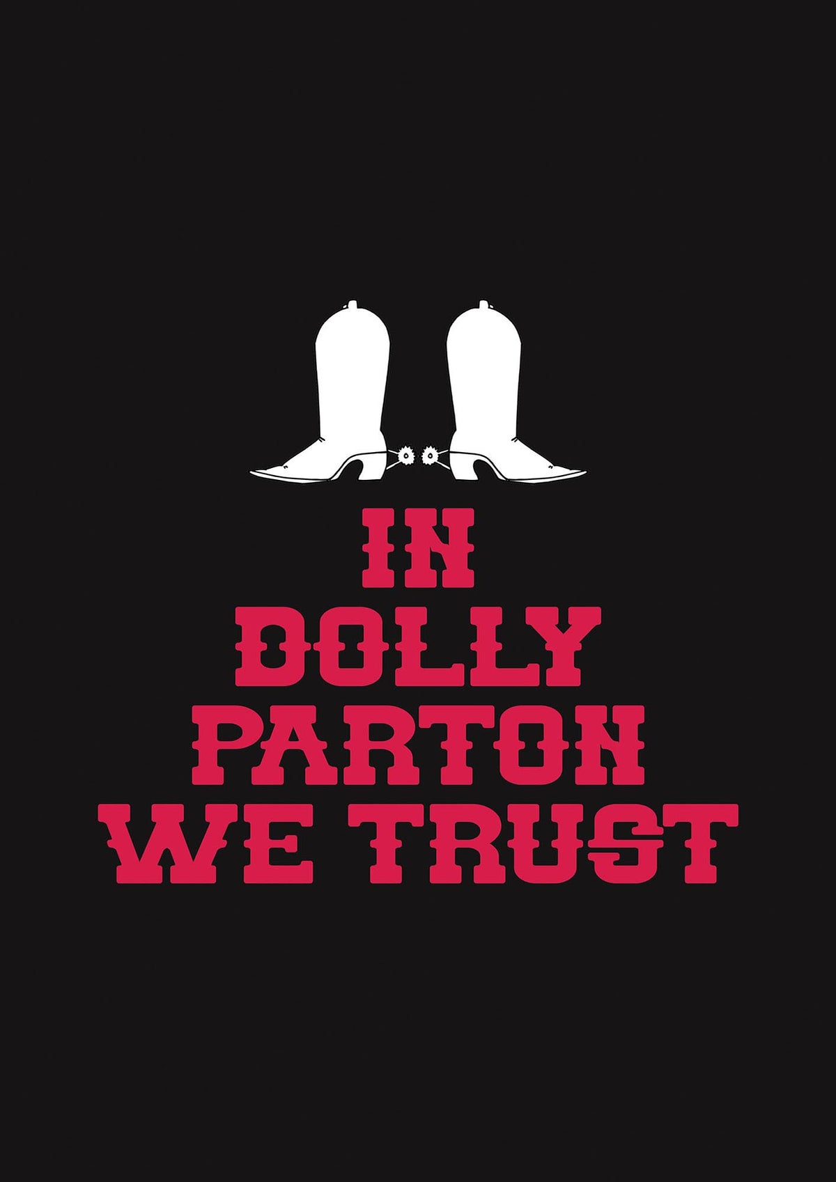 In Dolly Parton We Trust Art For The Home - detail