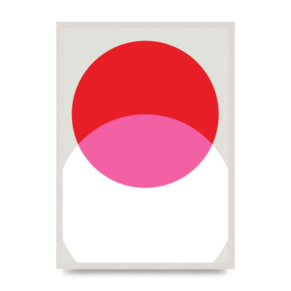 Abstract Rgb Shape One Printed Poster - A2 framed