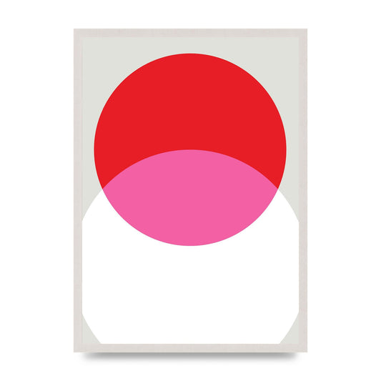 Abstract Rgb Shape One Printed Poster - A2 framed