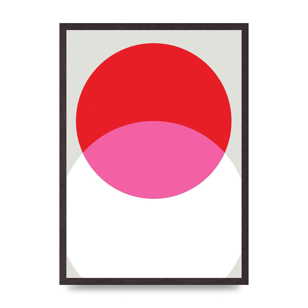 Abstract Rgb Shape One Printed Poster - A2 framed