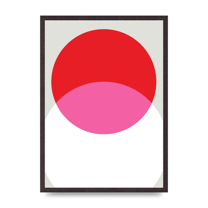 Abstract Rgb Shape One Printed Poster - A2 framed