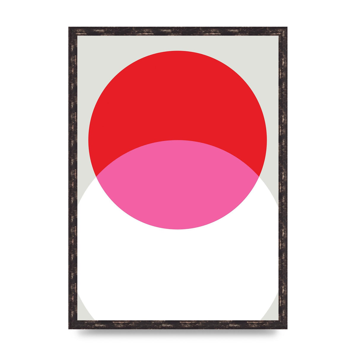 Abstract Rgb Shape One Printed Poster - A2 framed