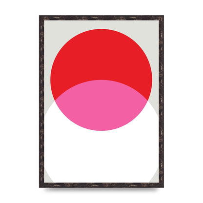 Abstract Rgb Shape One Printed Poster - A2 framed