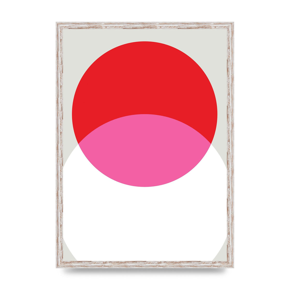 Abstract Rgb Shape One Printed Poster - A2 framed