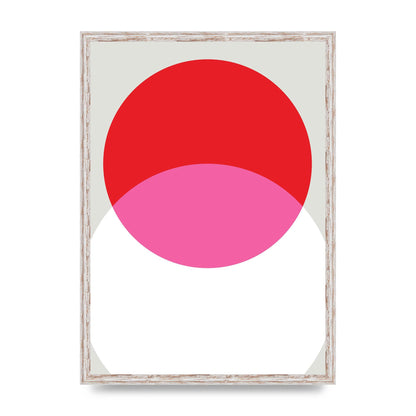 Abstract Rgb Shape One Printed Poster - A2 framed