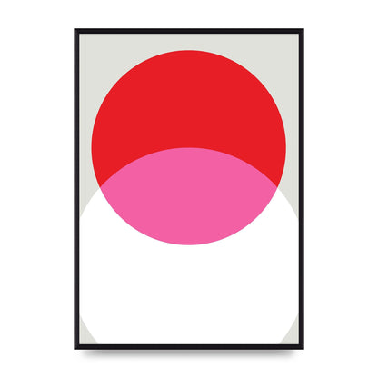Abstract Rgb Shape One Printed Poster - A2 framed