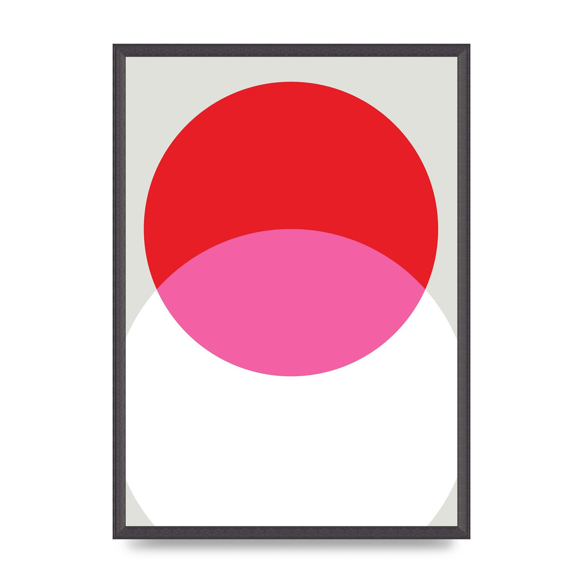 Abstract Rgb Shape One Printed Poster - A2 framed
