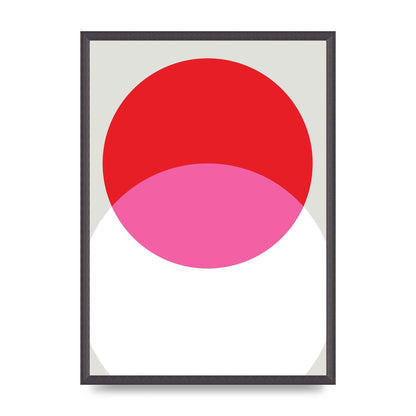 Abstract Rgb Shape One Printed Poster - A2 framed