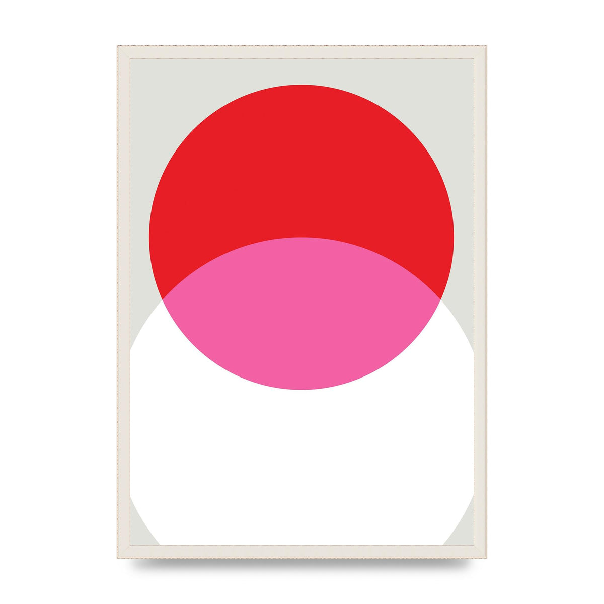 Abstract Rgb Shape One Printed Poster - A2 framed