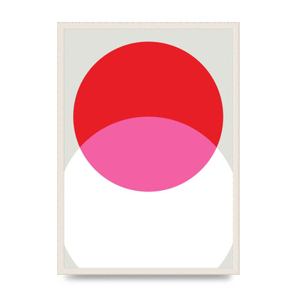 Abstract Rgb Shape One Printed Poster - A2 framed