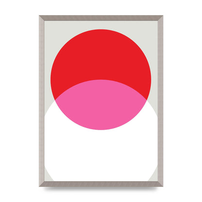 Abstract Rgb Shape One Printed Poster - A2 framed