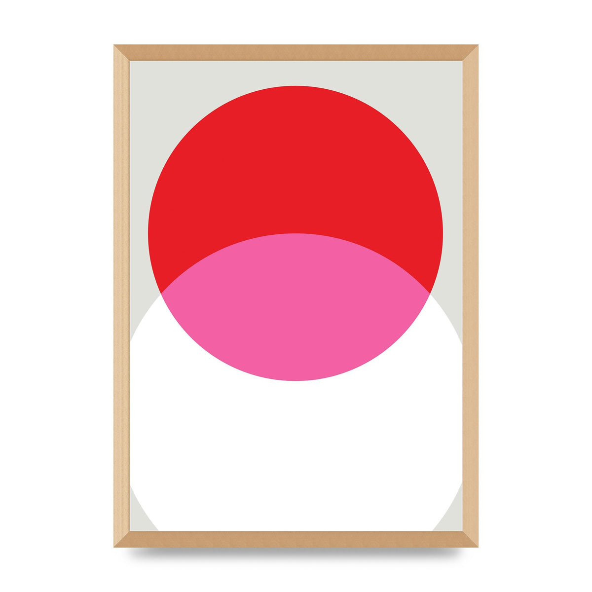 Abstract Rgb Shape One Printed Poster - A2 framed
