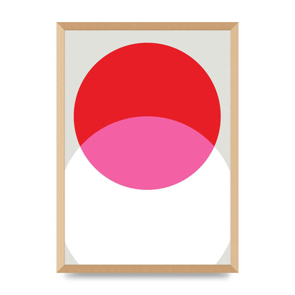 Abstract Rgb Shape One Printed Poster - A2 framed