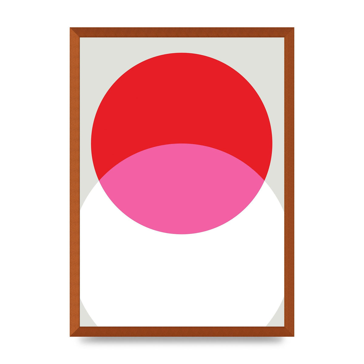 Abstract Rgb Shape One Printed Poster - A2 framed