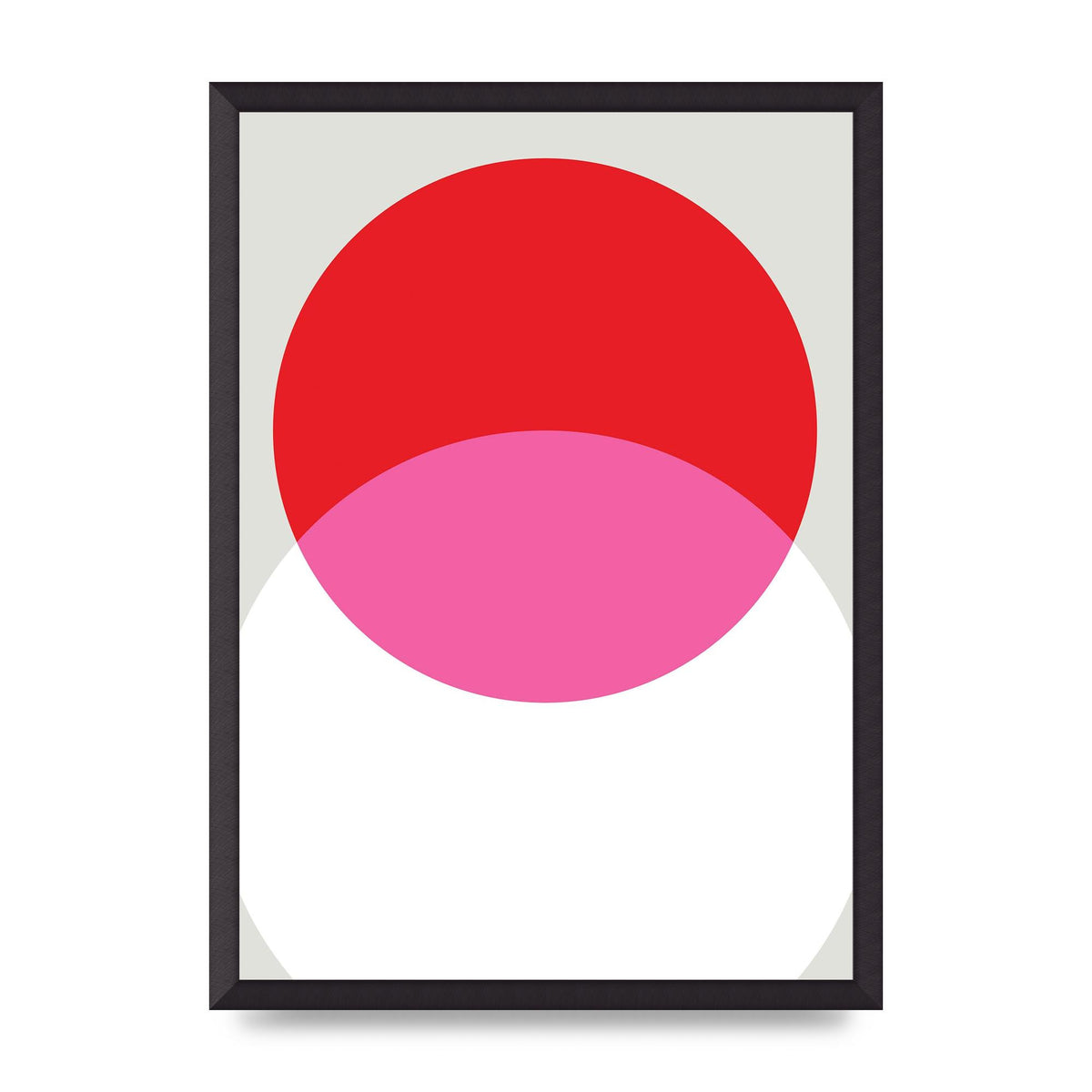 Abstract Rgb Shape One Printed Poster - A2 framed