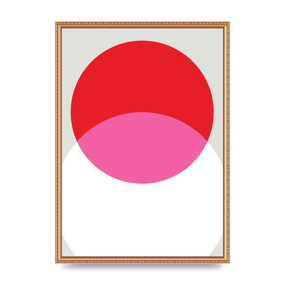 Abstract Rgb Shape One Printed Poster - A2 framed