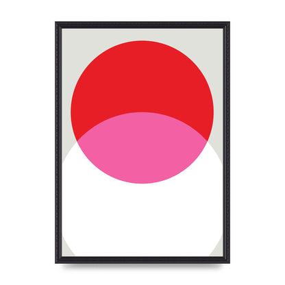 Abstract Rgb Shape One Printed Poster - A2 framed