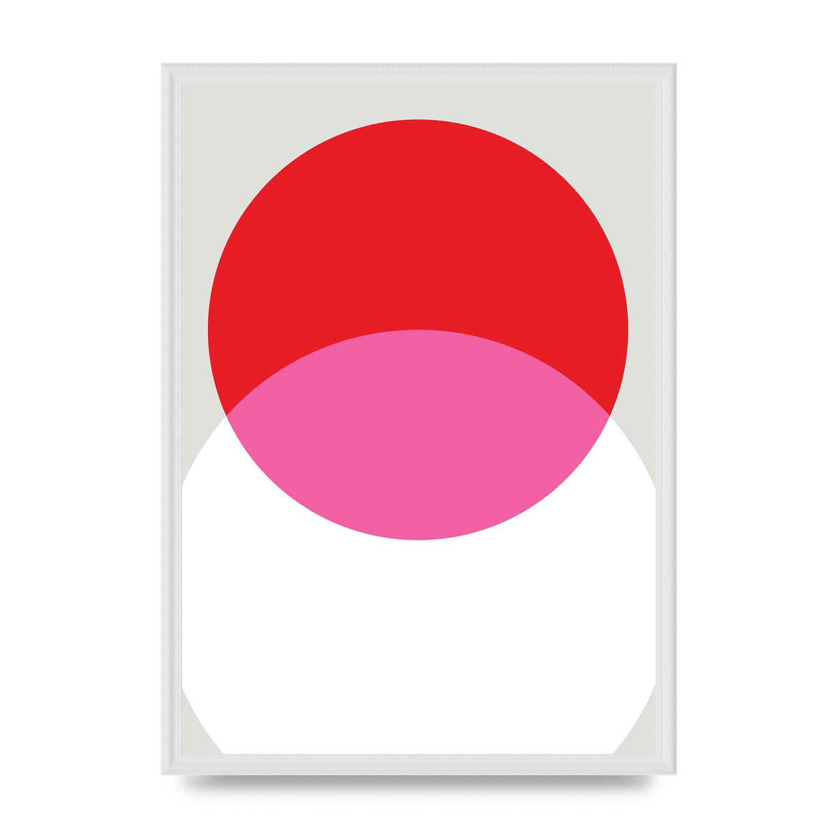 Abstract Rgb Shape One Printed Poster - A2 framed