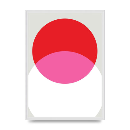 Abstract Rgb Shape One Printed Poster - A2 framed