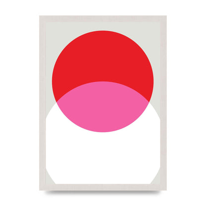 Abstract Rgb Shape One Printed Poster - A3 framed
