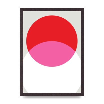 Abstract Rgb Shape One Printed Poster - A3 framed