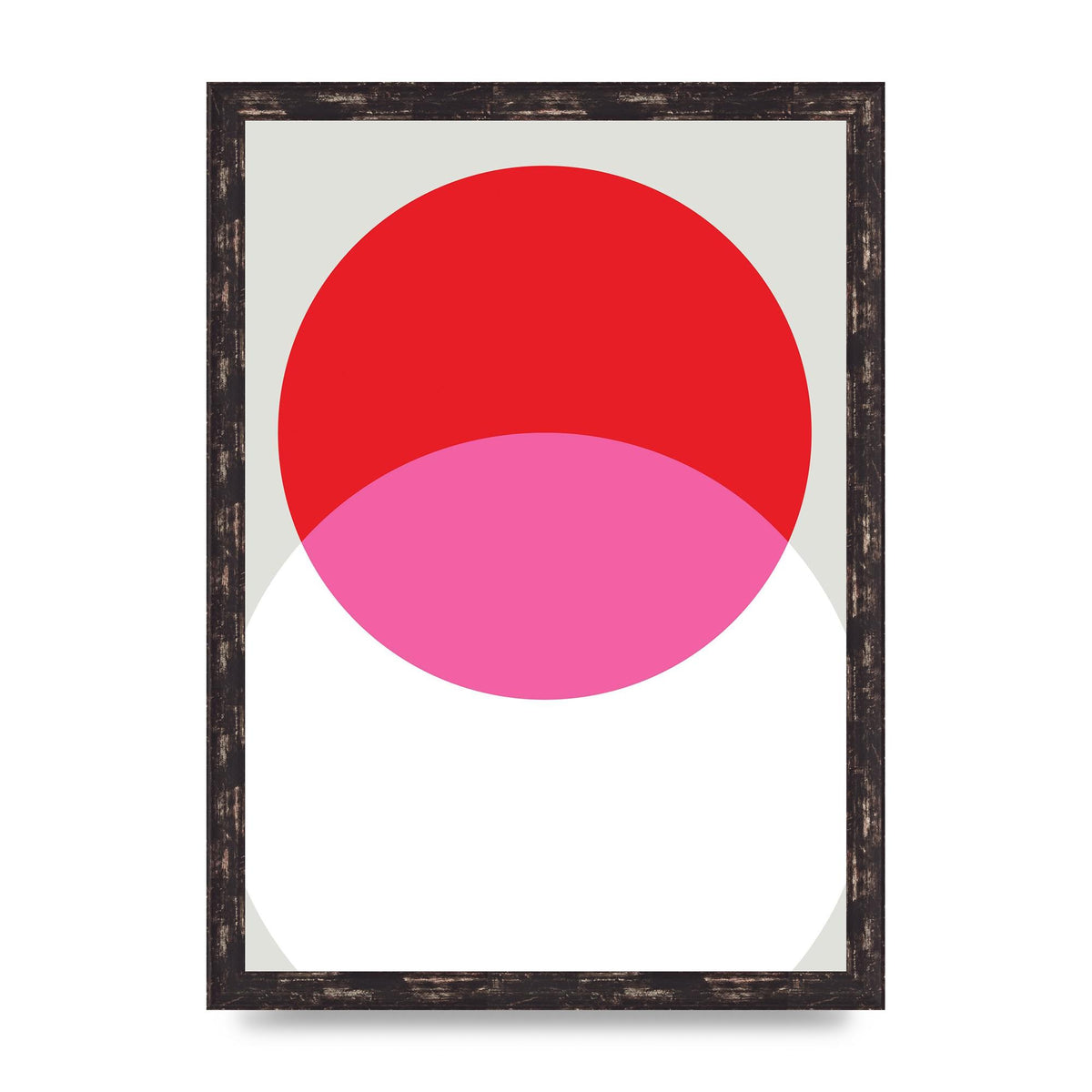 Abstract Rgb Shape One Printed Poster - A3 framed