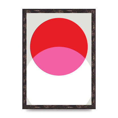 Abstract Rgb Shape One Printed Poster - A3 framed