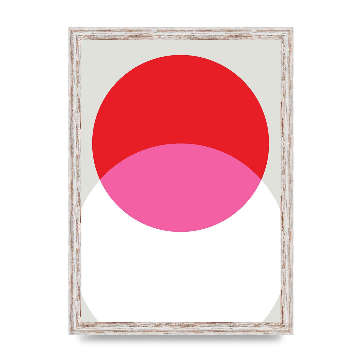 Abstract Rgb Shape One Printed Poster - A3 framed