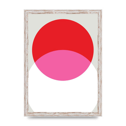 Abstract Rgb Shape One Printed Poster - A3 framed