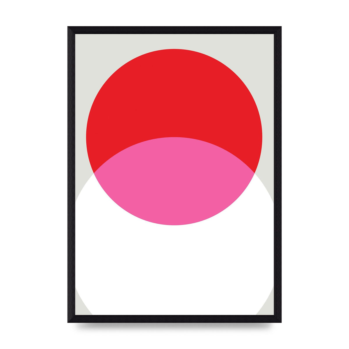 Abstract Rgb Shape One Printed Poster - A3 framed