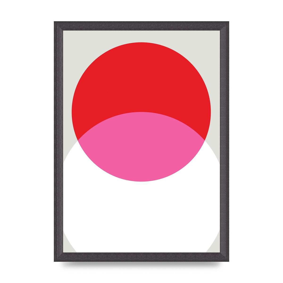 Abstract Rgb Shape One Printed Poster - A3 framed