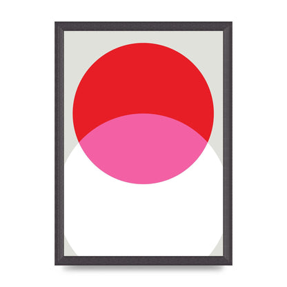 Abstract Rgb Shape One Printed Poster - A3 framed
