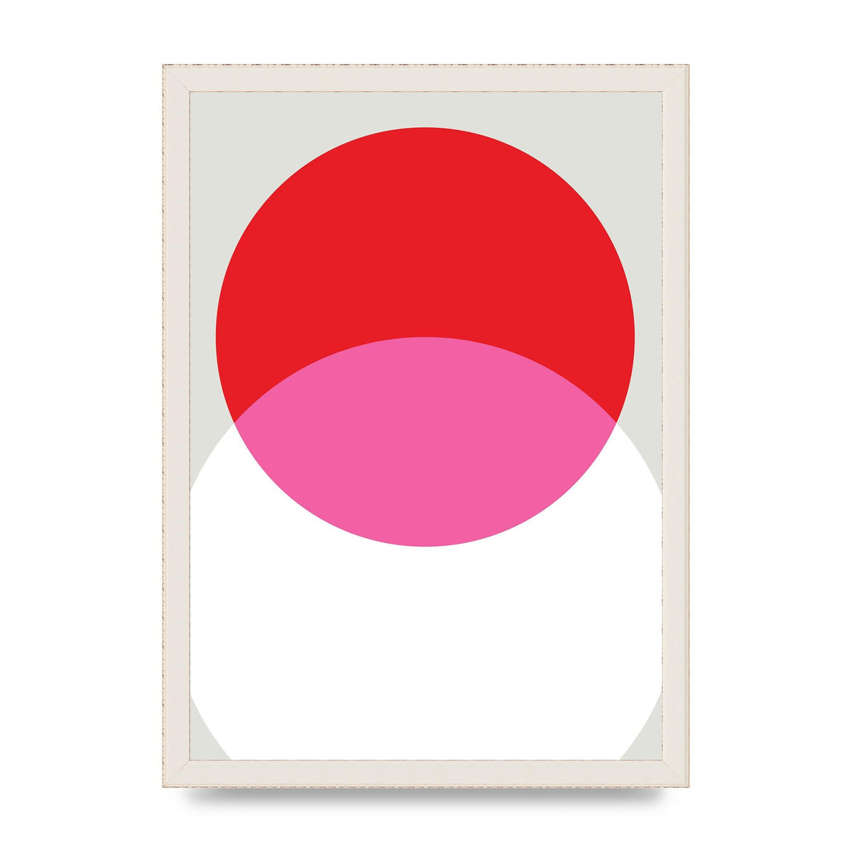 Abstract Rgb Shape One Printed Poster - A3 framed