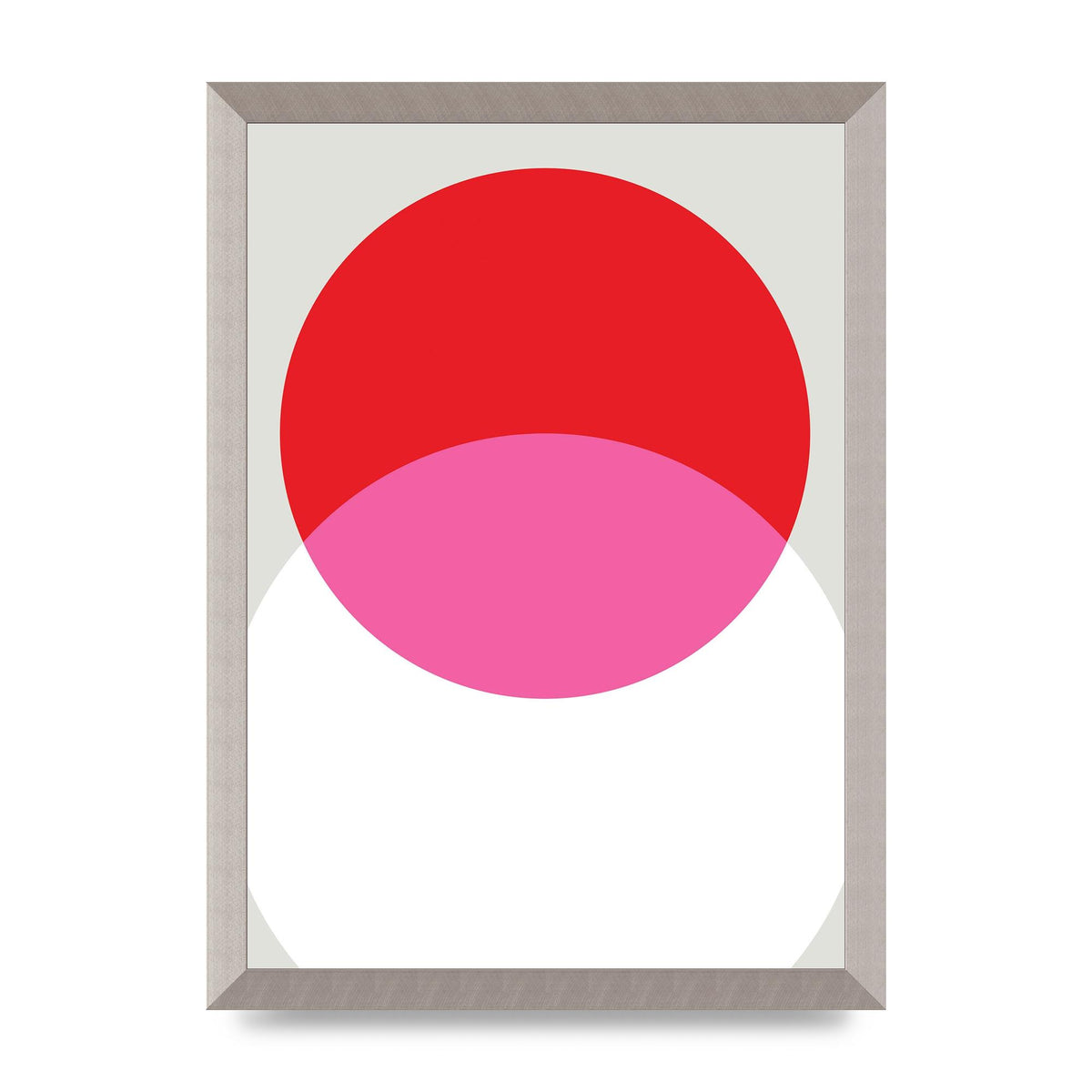 Abstract Rgb Shape One Printed Poster - A3 framed