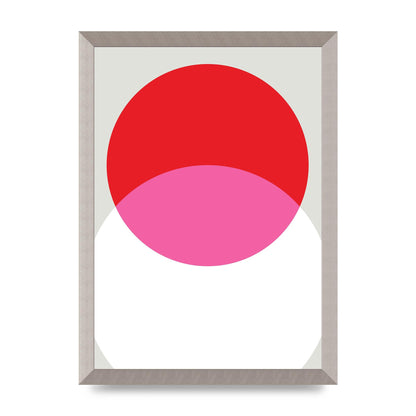 Abstract Rgb Shape One Printed Poster - A3 framed