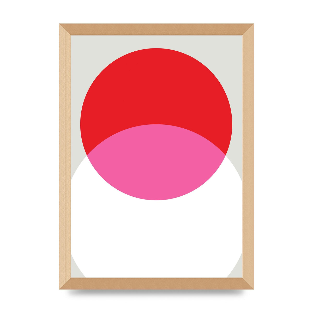 Abstract Rgb Shape One Printed Poster - A3 framed