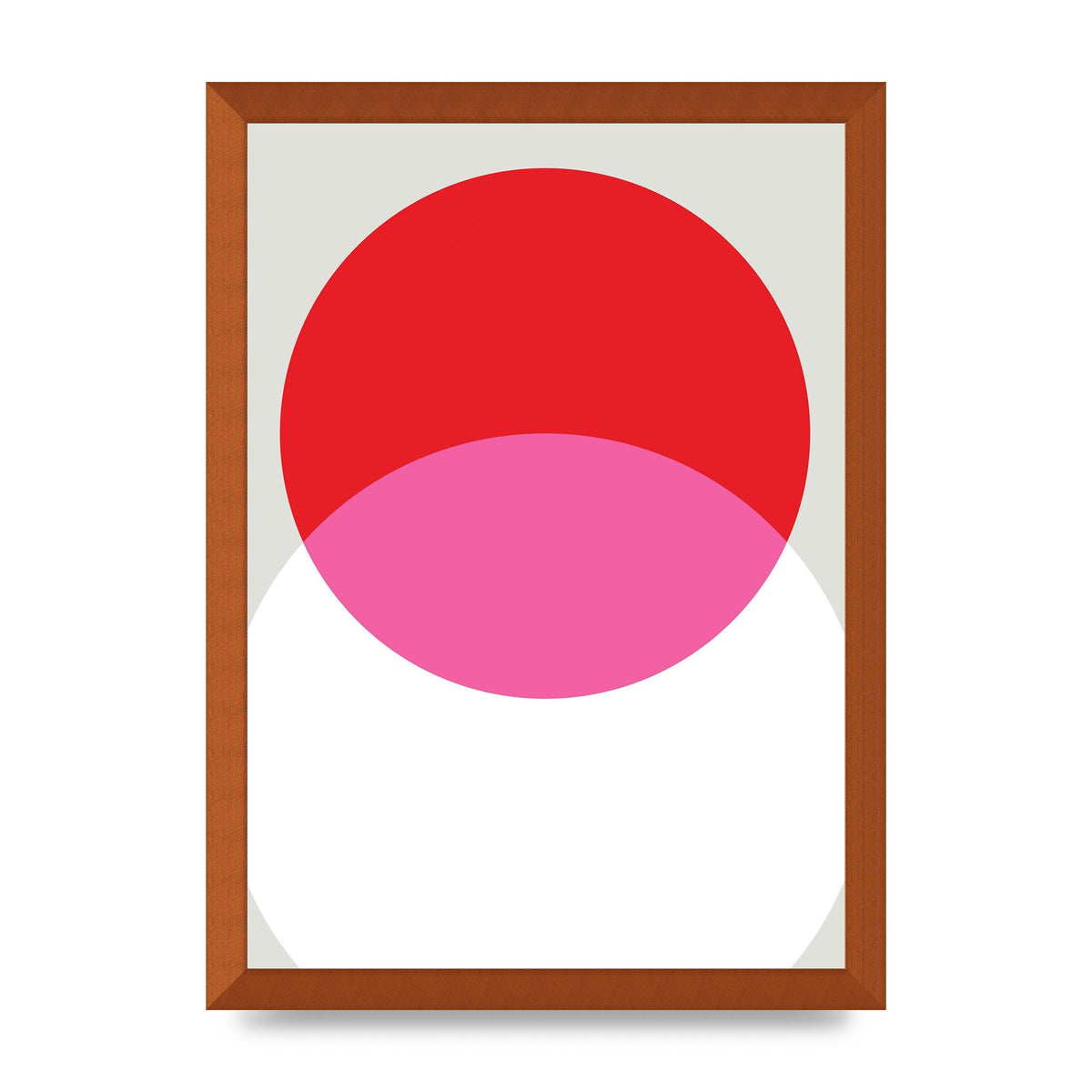 Abstract Rgb Shape One Printed Poster - A3 framed