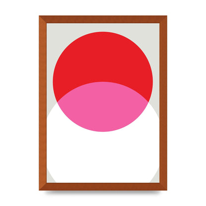 Abstract Rgb Shape One Printed Poster - A3 framed