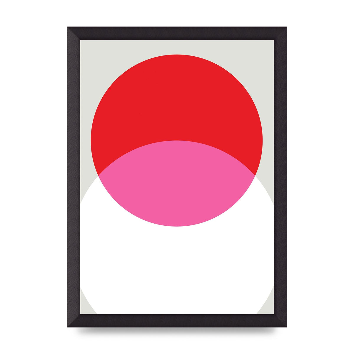 Abstract Rgb Shape One Printed Poster - A3 framed