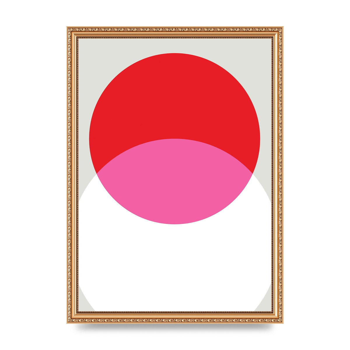 Abstract Rgb Shape One Printed Poster - A3 framed