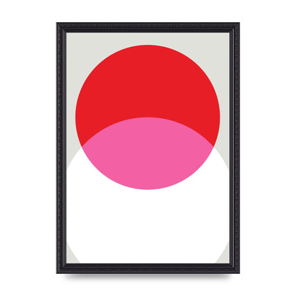 Abstract Rgb Shape One Printed Poster - A3 framed