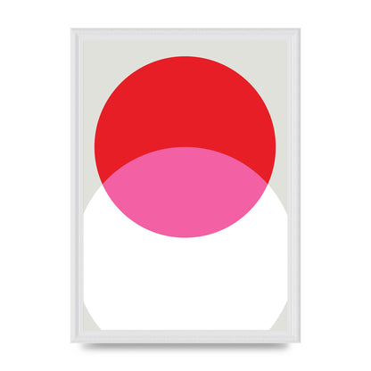 Abstract Rgb Shape One Printed Poster - A3 framed