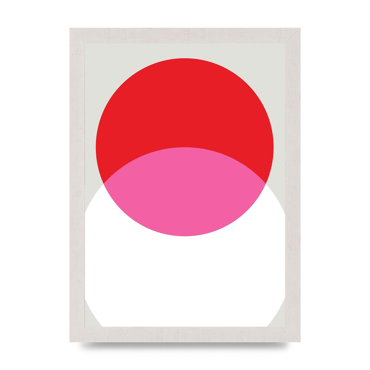 Abstract Rgb Shape One Printed Poster - A4 framed